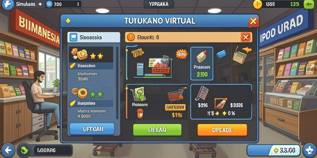 Tampilan menu utama yang sederhana dan mudah dinavigasi.