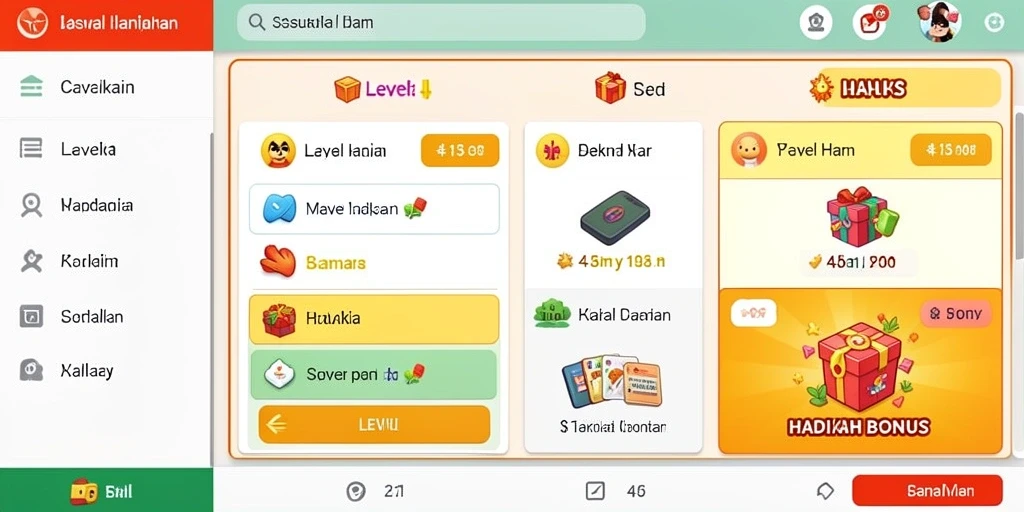 Screenshot menampilkan antarmuka permainan yang menarik.