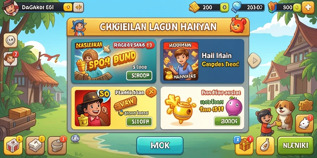 Tangkapan layar memperlihatkan antarmuka utama yang menarik.