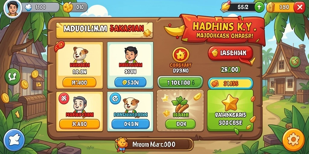 Tampilan awal QTGAME yang menarik dan mudah dinavigasi.